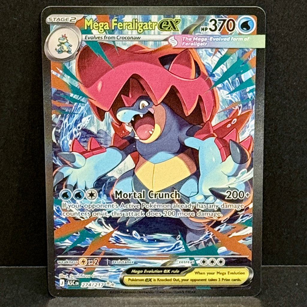 2026 Pokemon Ascended Heroes 274/217 Mega Feraligatr EX Special Illustration Rare