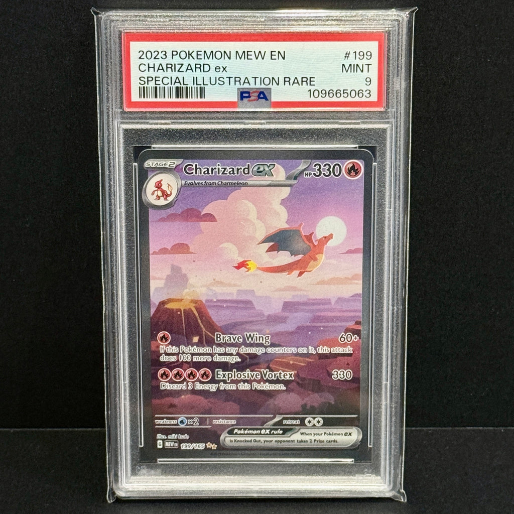 2023 Pokemon SV 151 199/195 Charizard EX Special Illustration Rare PSA 9