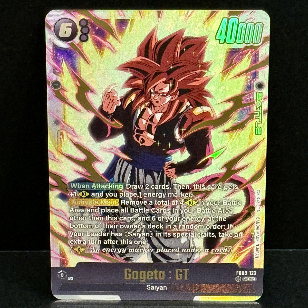 2026 Dragon Ball Dual Evolution FB09-123 Gogeta : GT Secret Rare