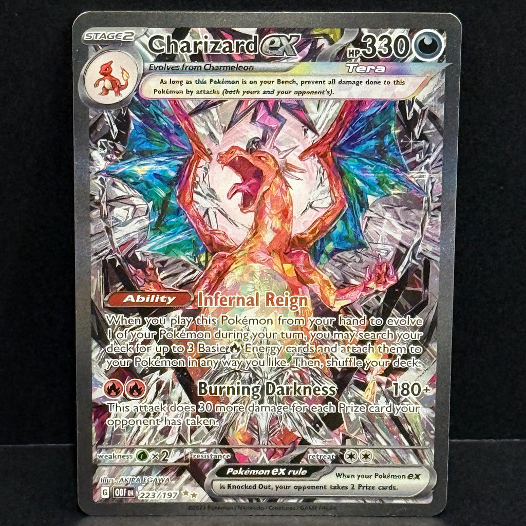 2023 Pokemon Obsidian Flames 223/197 Charizard EX Special Illustration Rare