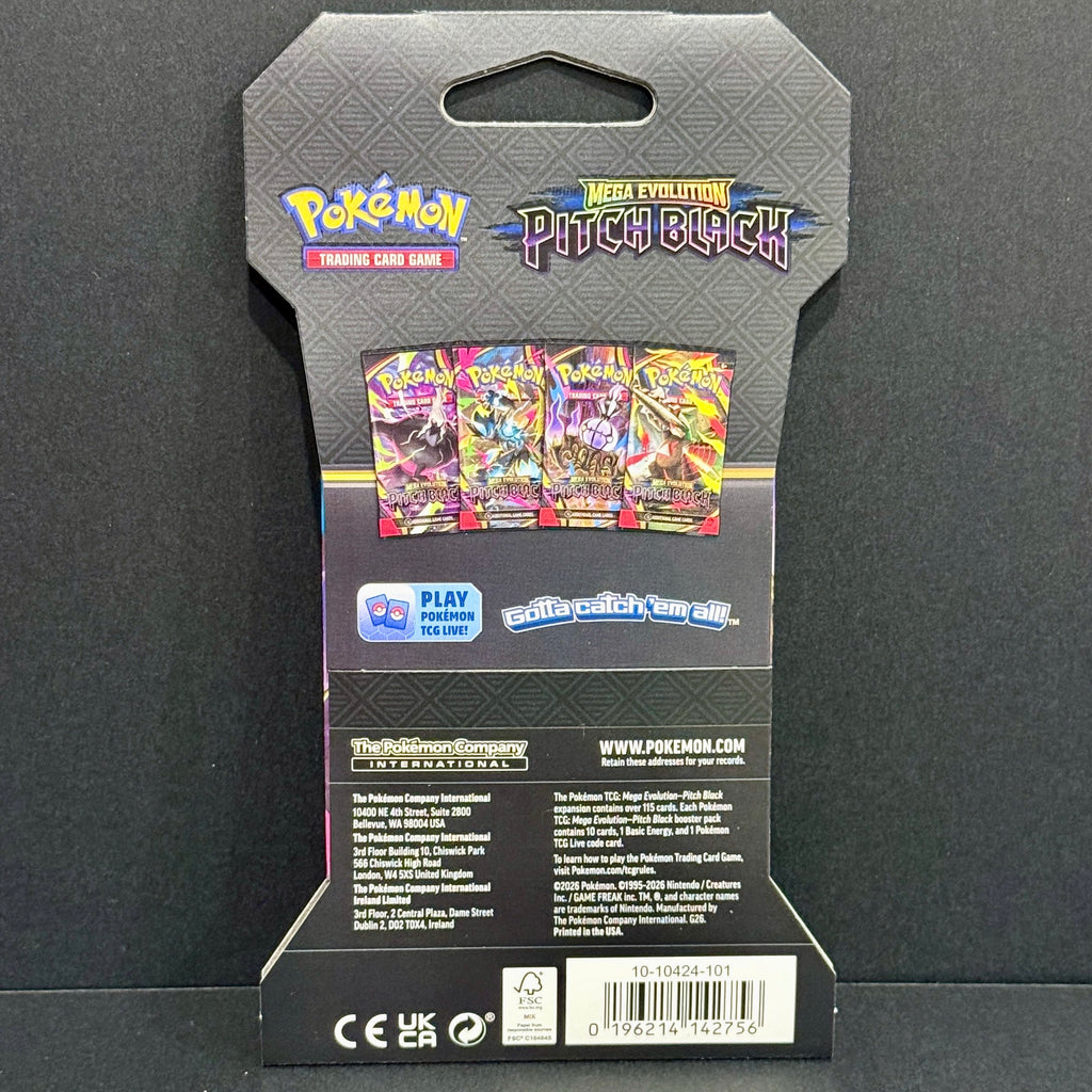 Pokemon Pitch Black Sleeved Booster Pack