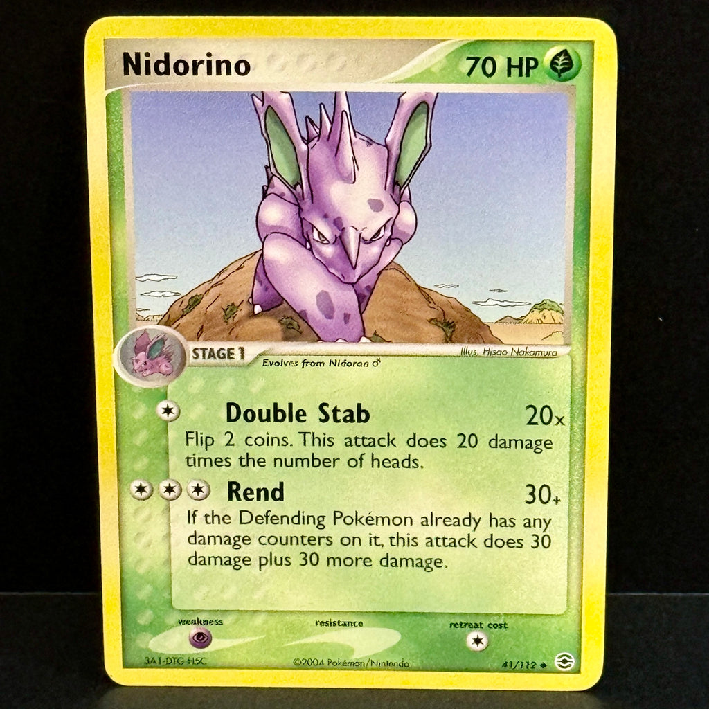 2004 Pokemon EX FireRed & LeafGreen 41/112 Nidorino Uncommon