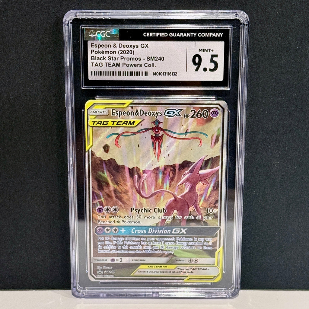 2020 Pokemon Sun & Moon Promo SM240 Espeon & Deoxys Promo CGC 9.5