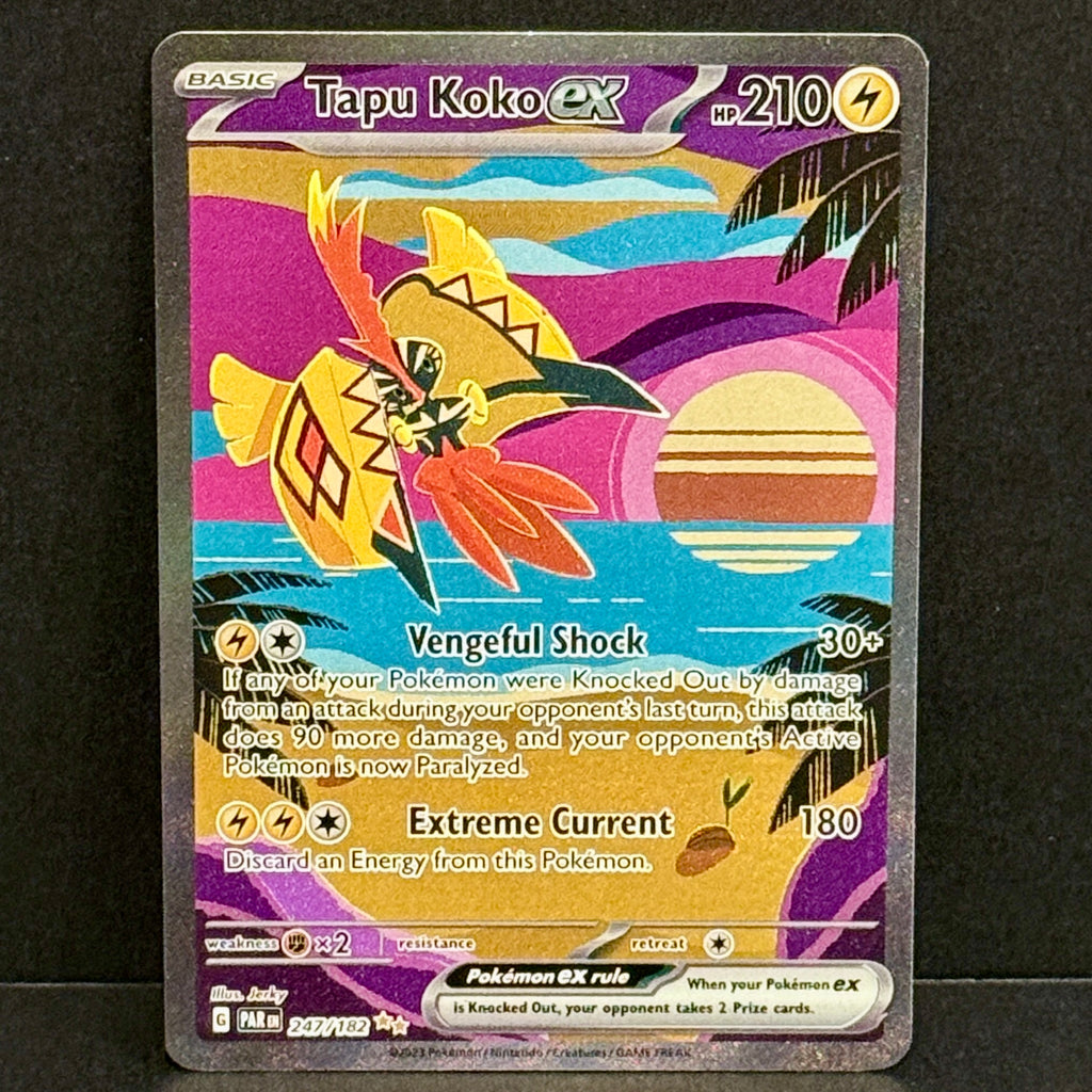 2023 Pokemon Paradox Rift 247/182 Tapu Koko EX Special Illustration Rare