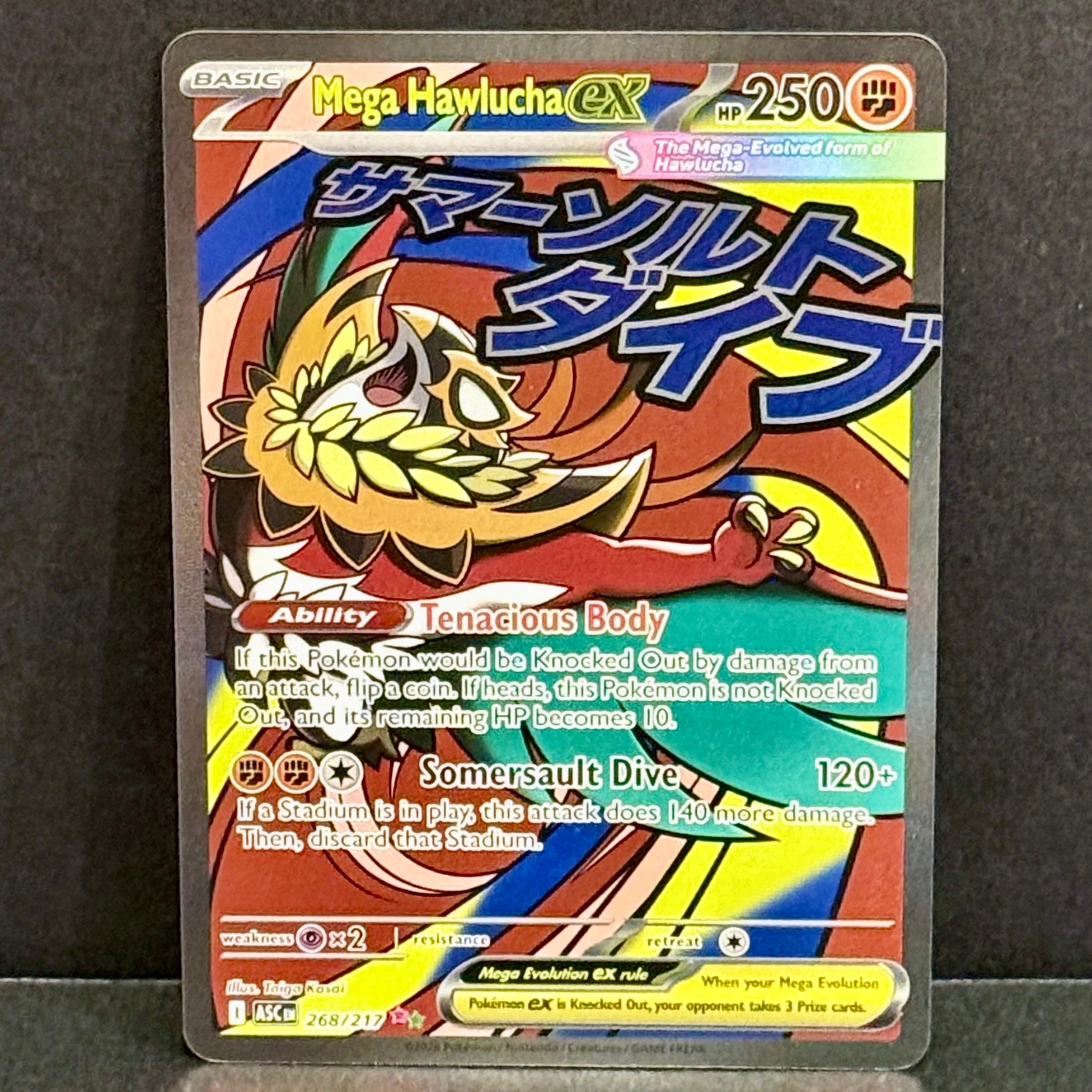 2026 Pokemon Ascended Heroes 268/217 Mega Hawlucha EX Mega Attack Rare