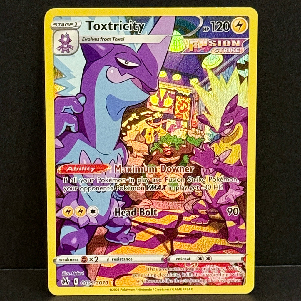 2023 Pokemon Crown Zenith Galarian Gallery GG09/GG70 Toxtricity Holo Rare
