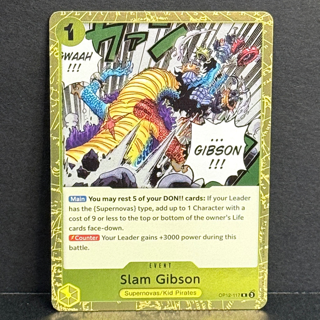 One Piece TCG Legacy of the Master OP12-117 Slam Gibson R