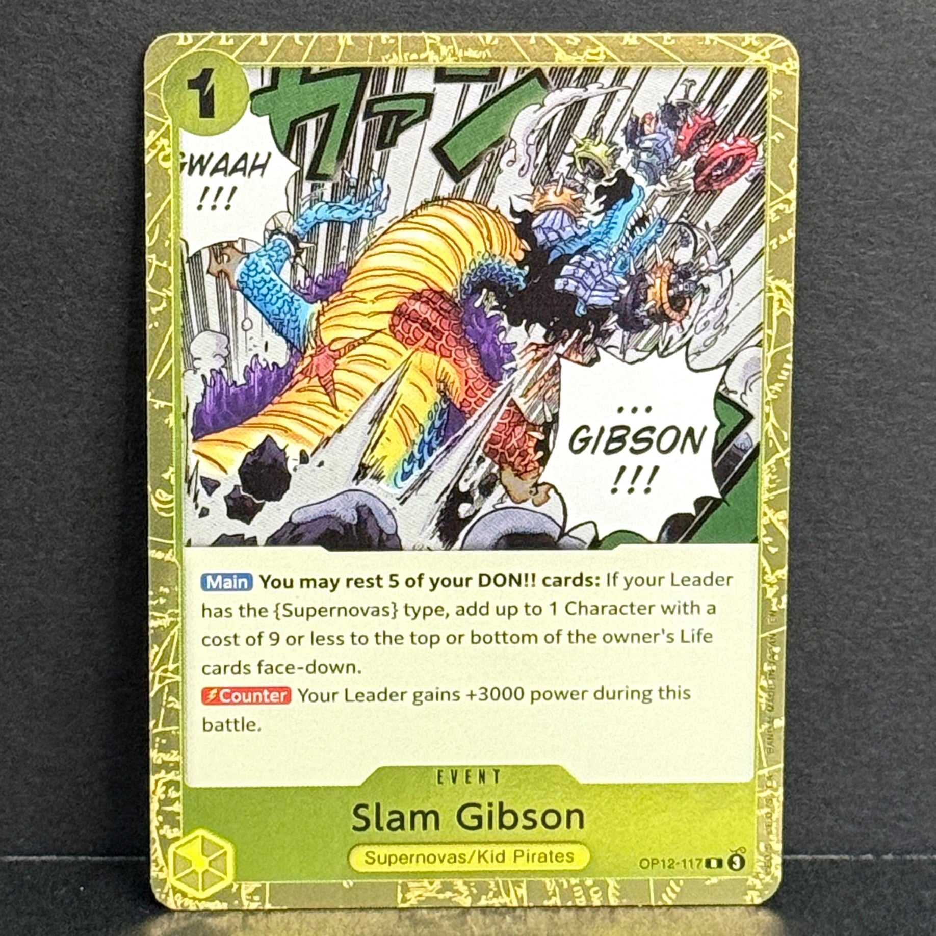 One Piece TCG Legacy of the Master OP12-117 Slam Gibson R