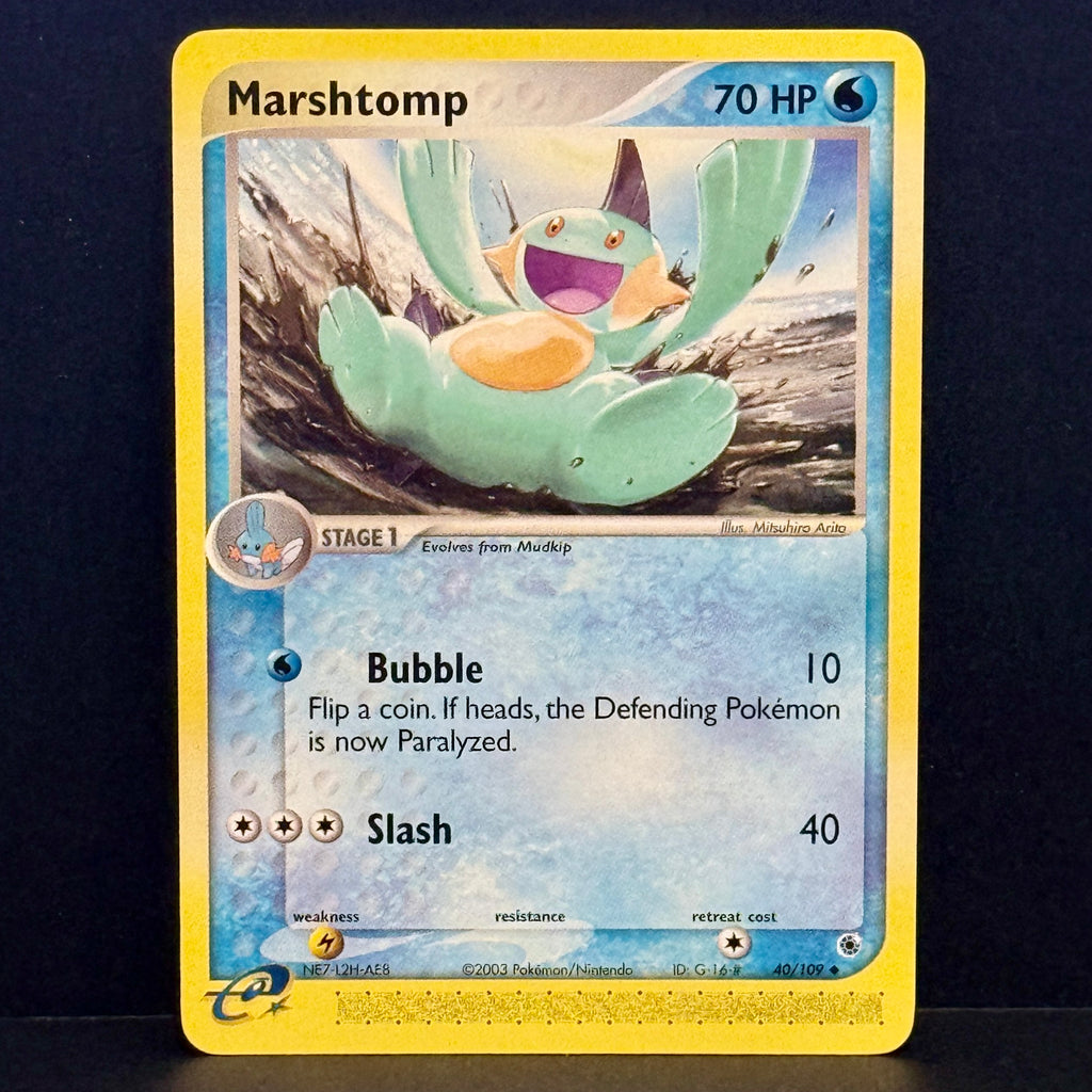 2003 Pokemon EX Ruby & Sapphire 40/109 Marshtomp Uncommon
