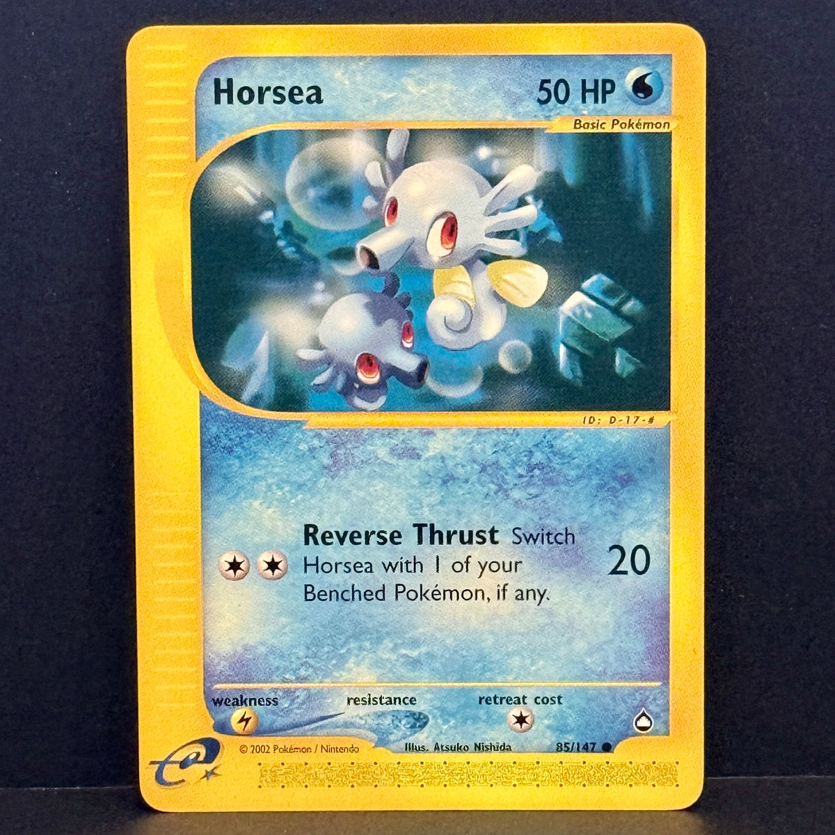 2003 Pokemon Aquapolis 85/147 Horsea Common