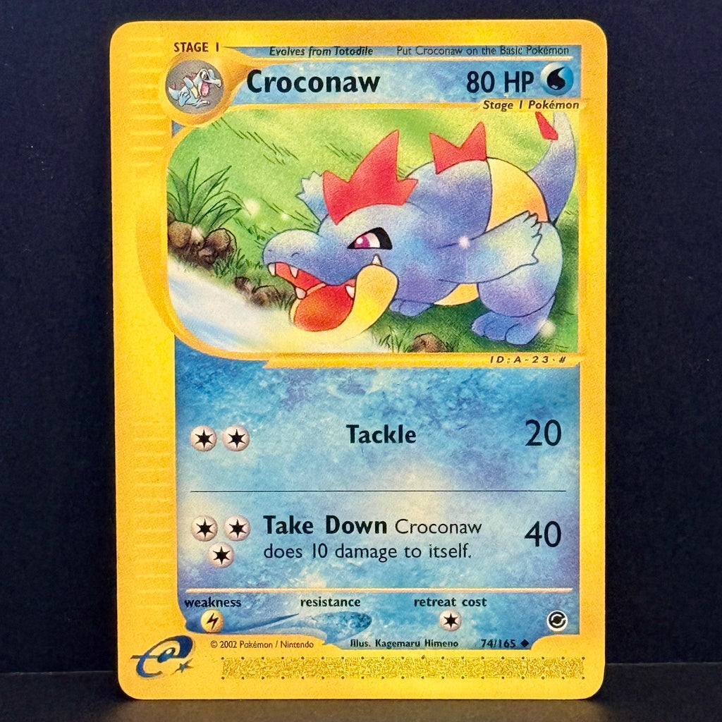 2002 Pokemon Expedition 74/165 Croconaw Uncommon
