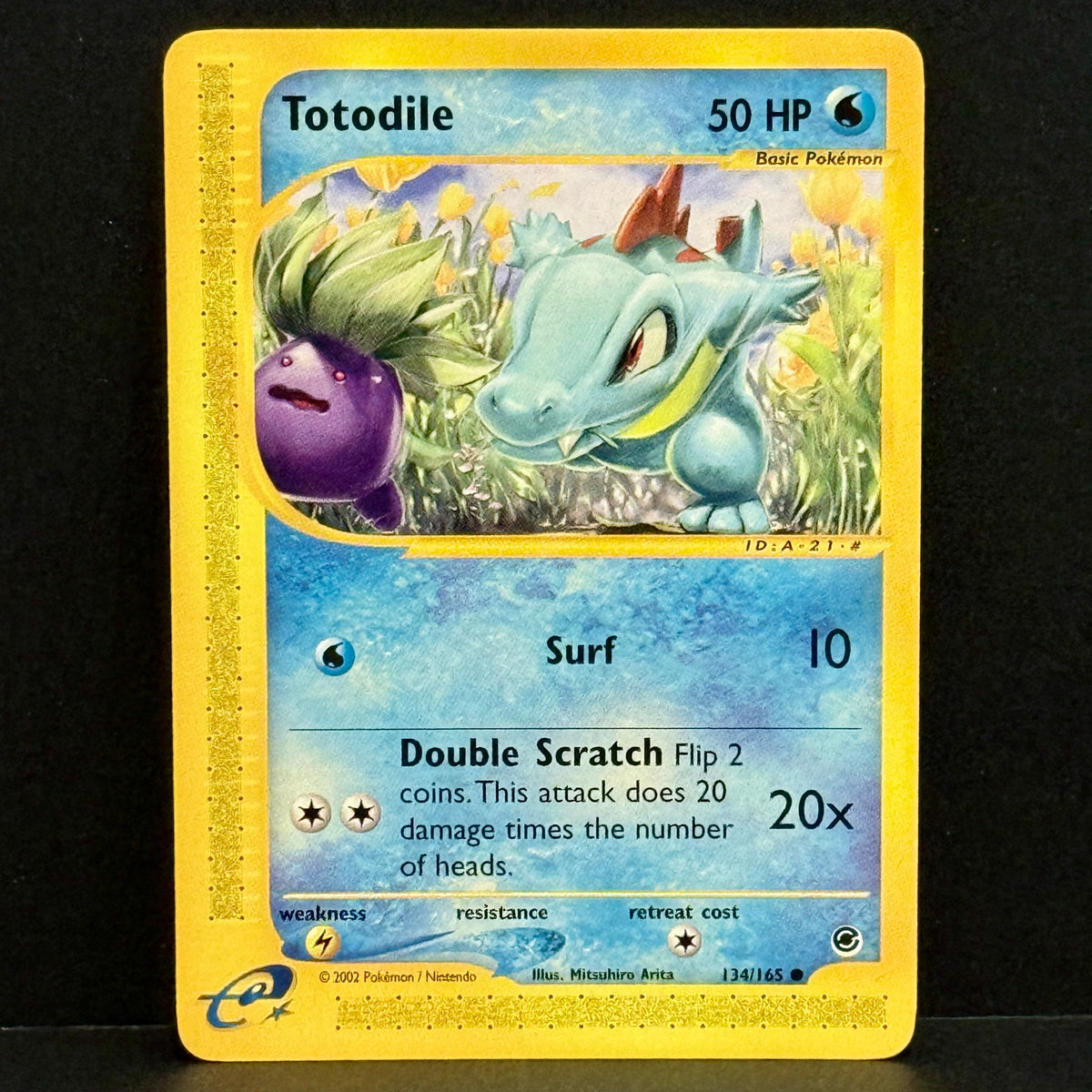 2002 Pokemon Expedition 134/165 Totodile Common