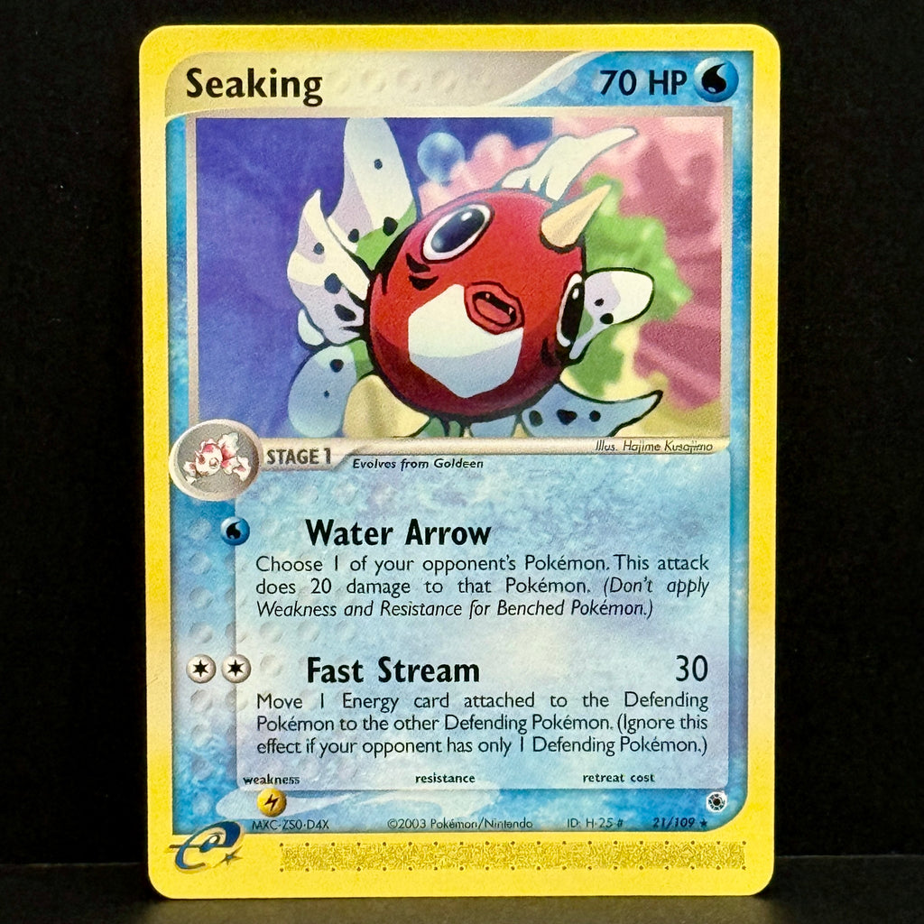 2003 Pokemon EX Ruby & Sapphire 21/109 Seaking Rare