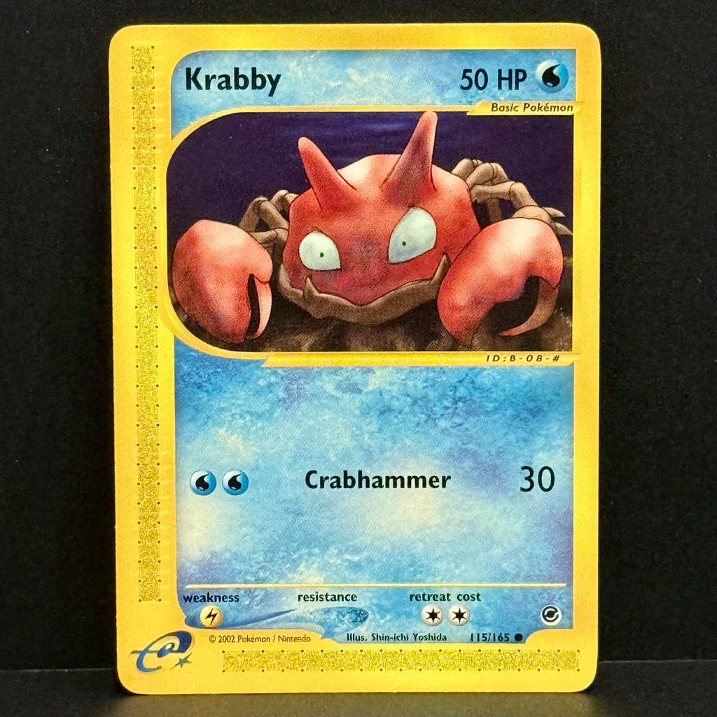 2002 Pokemon Expedition 115/165 Krabby Common