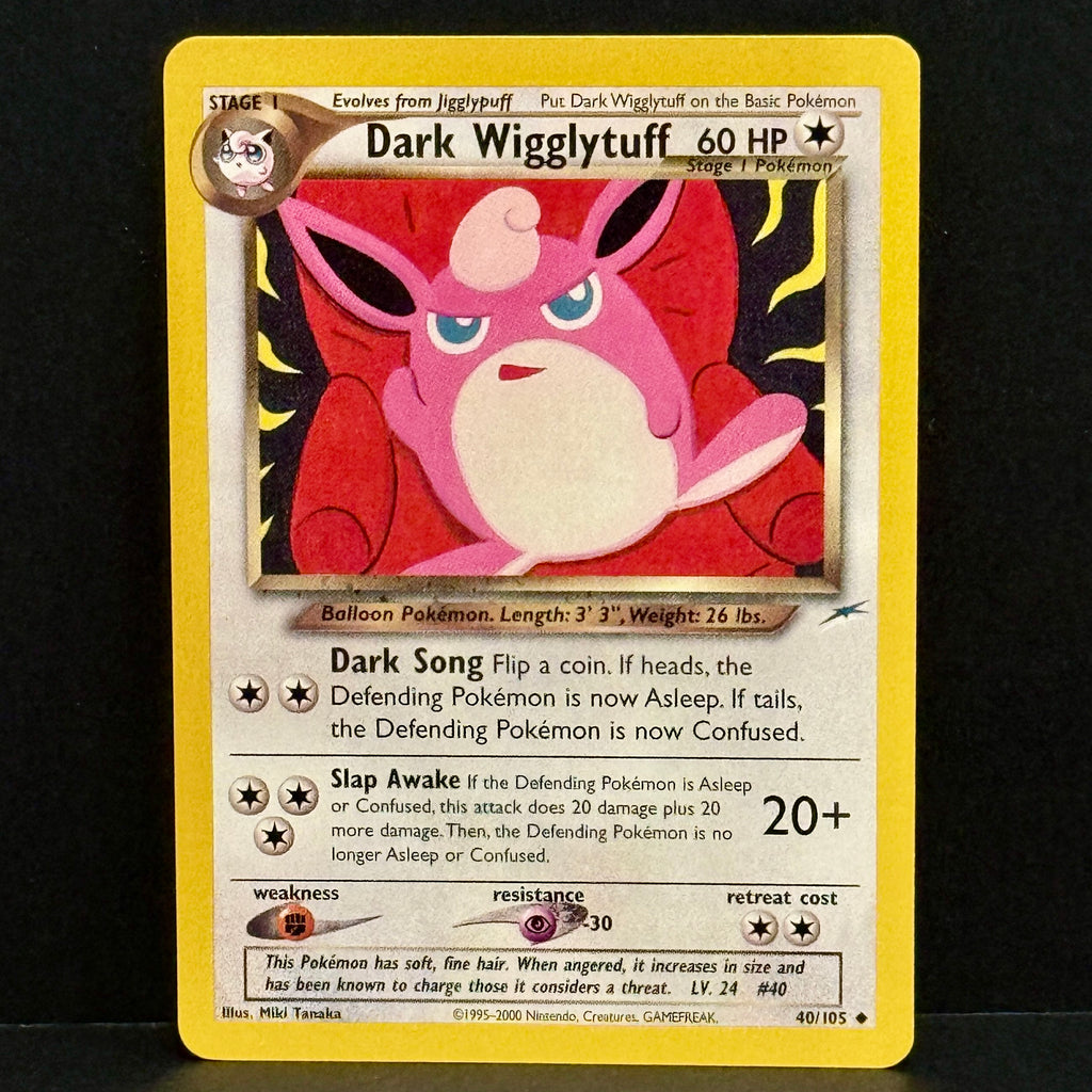 2002 Pokemon Neo Destiny 40/105 Dark Wigglytuff Uncommon