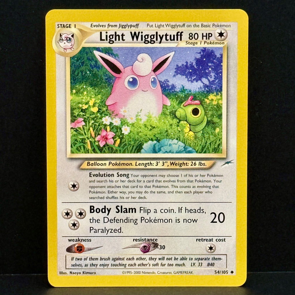 2002 Pokemon Neo Destiny 54/105 Light Wigglytuff Uncommon