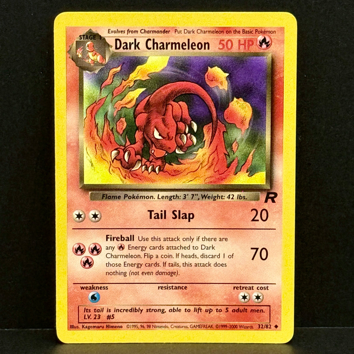 2000 Pokemon Team Rocket 32/82 Dark Charmeleon Uncommon