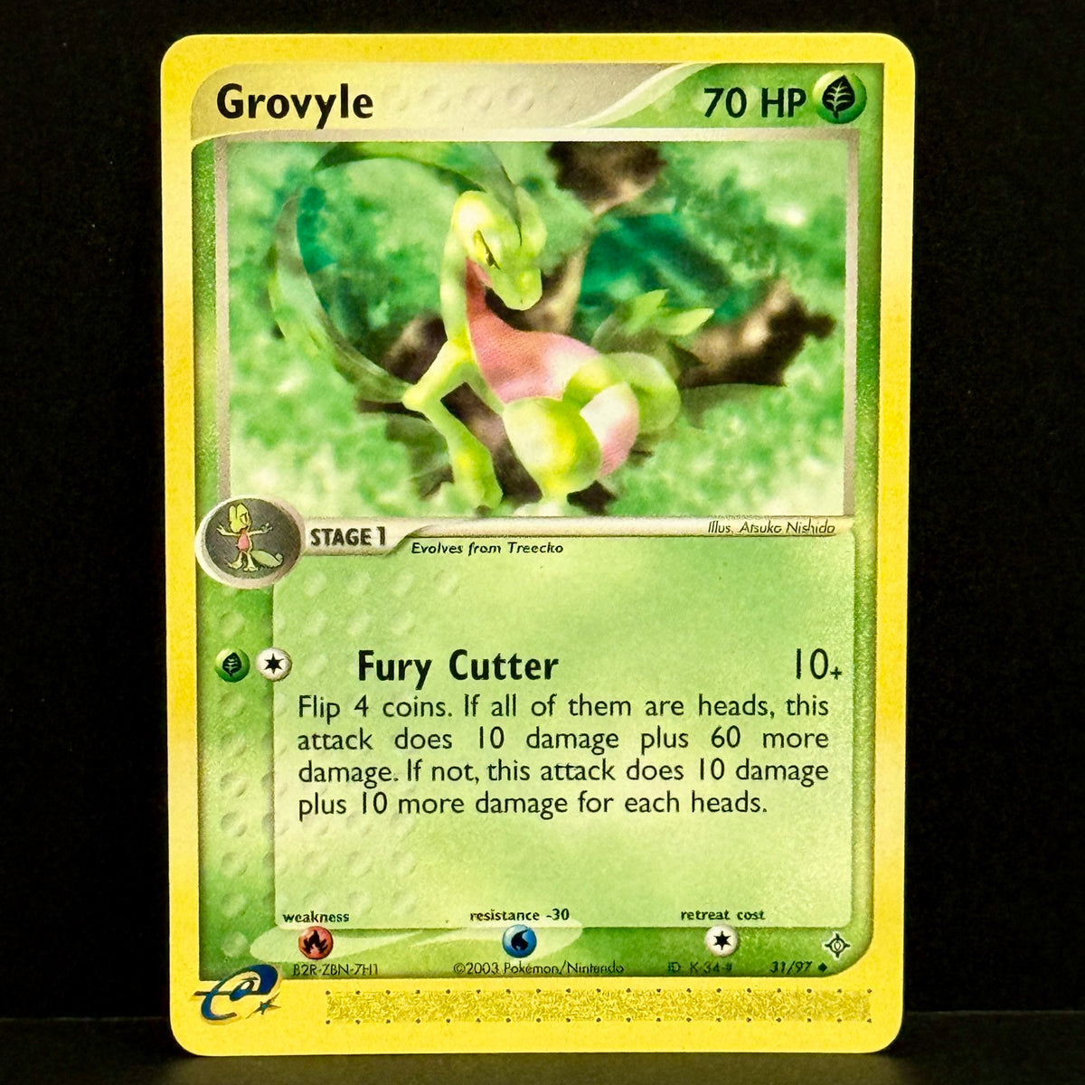 2003 Pokemon EX Dragon 31/97 Grovyle Uncommon