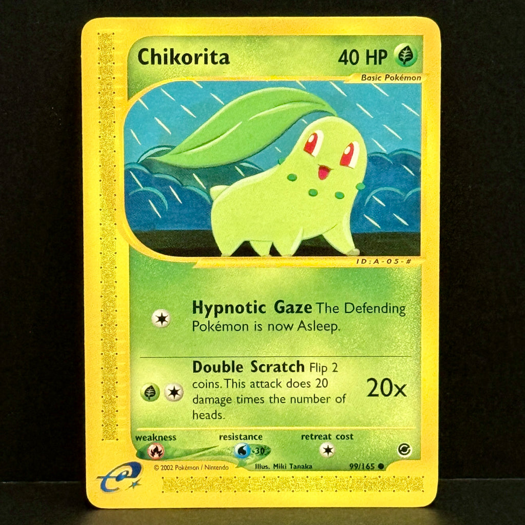 2002 Pokemon Expedition 99/165 Chikorita Common