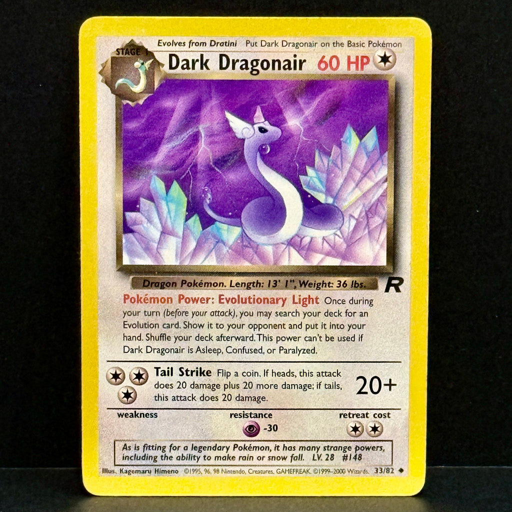2000 Pokemon Team Rocket 33/82 Dark Dragonair Uncommon